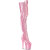 Pleaser FLAMINGO-3020GP Stivali Sopra Il Ginocchio Con Plateau Vernice Glitter Rosa EU-37 / US-7