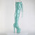 Pleaser FLAMINGO-3021GP Stivali Sopra Il Ginocchio Con Plateau Vernice Glitter Turchese EU-35 / US-5