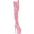 Pleaser FLAMINGO-3021GP Stivali Sopra Il Ginocchio Con Plateau Vernice Rosa EU-35 / US-5