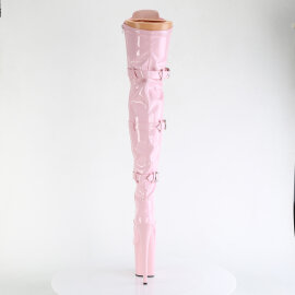 Pleaser FLAMINGO-3028 Stivali Sopra Il Ginocchio Con Plateau Vernice Rosa EU-37 / US-7