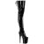 Pleaser FLAMINGO-3850 Stivali Sopra Il Ginocchio Con Plateau Vernice Nero EU-37 / US-7