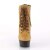 Pleaser DELIGHT-600TL-02 Stivaletti - Similpelle Nabuk Marroncino/Marrone Scuro Opaco EU-37 / US-7