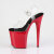 Pleaser FLAMINGO-808 Sandali Con Plateau Trasparente Rosso EU-37 / US-7