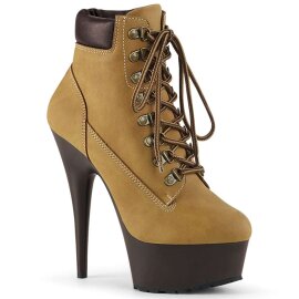 Pleaser DELIGHT-600TL-02 Stivaletti - Similpelle Nabuk...