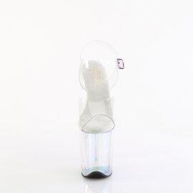 Pleaser FLAMINGO-808HT Sandali Con Plateau Trasparente Holo Fumo Multicolore EU-41 / US-11