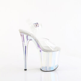Pleaser FLAMINGO-808HT Sandali Con Plateau Trasparente Holo Fumo Multicolore EU-41 / US-11