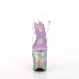 Pleaser FLAMINGO-808NEB Sandali Con Plateau Trasparente...