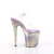 Pleaser FLAMINGO-808NEB Sandali Con Plateau Trasparente Metallizzato Viola EU-37 / US-7