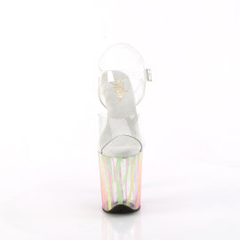 Pleaser FLAMINGO-808RG-03 Sandali Con Plateau Trasparente...