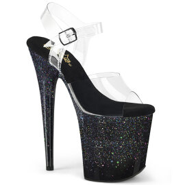 Pleaser FLAMINGO-808SS Sandali Con Plateau Trasparente...