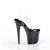 Pleaser FLAMINGO-808SS Sandali Con Plateau Trasparente Glitter Nero EU-37 / US-7