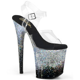 Pleaser FLAMINGO-808SS Sandali Con Plateau Trasparente...