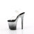 Pleaser FLAMINGO-808SS Sandali Con Plateau Trasparente Glitter Argento EU-35 / US-5
