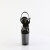 Pleaser FLAMINGO-808T-1 Sandali Con Plateau Trasparente Fumo Nero EU-35 / US-5