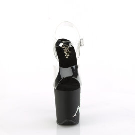 Pleaser FLAMINGO-808TGRS Sandali Con Plateau Trasparente...
