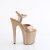 Pleaser FLAMINGO-809GP Sandali Con Plateau Vernice Glitter Oro EU-39 / US-9