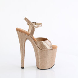 Pleaser FLAMINGO-809GP Sandali Con Plateau Vernice Glitter Oro EU-36 / US-6