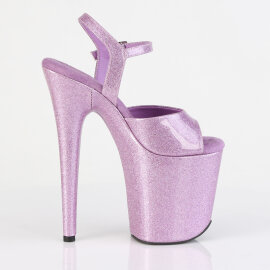 Pleaser FLAMINGO-809GP Sandali Con Plateau Vernice Glitter Viola Chiaro EU-37 / US-7