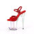 Pleaser FLAMINGO-809HT Sandali Con Plateau Vernice Holo Fumo Rosso EU-35 / US-5