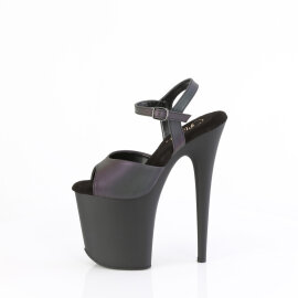 Pleaser FLAMINGO-809REFL Sandali Con Plateau Trasparente Nero EU-35 / US-5