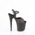 Pleaser FLAMINGO-809REFL Sandali Con Plateau Trasparente Nero EU-35 / US-5