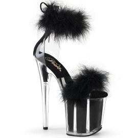 Pleaser FLAMINGO-824F Sandali Con Plateau Trasparente...