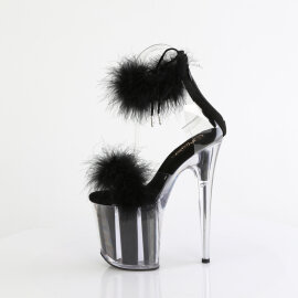 Pleaser FLAMINGO-824F Sandali Con Plateau Trasparente Nero EU-35 / US-5