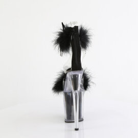Pleaser FLAMINGO-824F Sandali Con Plateau Trasparente Nero EU-35 / US-5