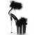 Pleaser FLAMINGO-824F Sandali Con Plateau Trasparente Nero EU-35 / US-5