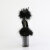 Pleaser FLAMINGO-824F Sandali Con Plateau Trasparente Nero EU-35 / US-5