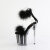 Pleaser FLAMINGO-824F Sandali Con Plateau Trasparente Nero EU-35 / US-5
