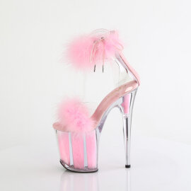 Pleaser FLAMINGO-824F Sandali Con Plateau Trasparente Rosa EU-35 / US-5