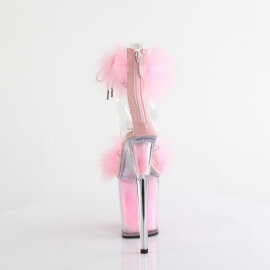 Pleaser FLAMINGO-824F Sandali Con Plateau Trasparente Rosa EU-35 / US-5