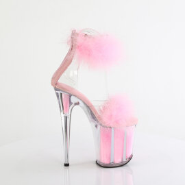 Pleaser FLAMINGO-824F Sandali Con Plateau Trasparente Rosa EU-35 / US-5