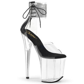Pleaser FLAMINGO-824RS Sandali Con Plateau Trasparente...
