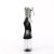 Pleaser FLAMINGO-824RS Sandali Con Plateau Trasparente Strass Trasparente Nero EU-35 / US-5