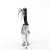 Pleaser FLAMINGO-824RS Sandali Con Plateau Trasparente Strass Trasparente Nero EU-35 / US-5