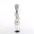 Pleaser FLAMINGO-824RS-02 Sandali Con Plateau Trasparente Strass Trasparente EU-40 / US-10