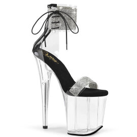 Pleaser FLAMINGO-827RS Sandali Con Plateau Trasparente...