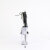 Pleaser FLAMINGO-827RS Sandali Con Plateau Trasparente Strass Argento Nero EU-35 / US-5