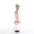 Pleaser FLAMINGO-827RS Sandali Con Plateau Trasparente Strass Argento Rosa Pastello EU-35 / US-5