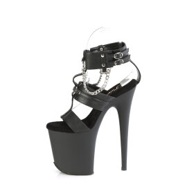 Pleaser FLAMINGO-861 Sandali Con Plateau Trasparente Nero EU-35 / US-5