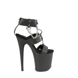 Pleaser FLAMINGO-861 Sandali Con Plateau Trasparente Nero EU-35 / US-5