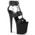 Pleaser FLAMINGO-861 Sandali Con Plateau Trasparente Nero EU-35 / US-5