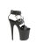 Pleaser FLAMINGO-861 Sandali Con Plateau Trasparente Nero EU-35 / US-5