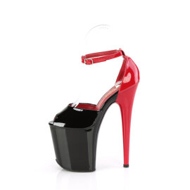 Pleaser FLAMINGO-868 Sandali Con Plateau Rosso Nero EU-35 / US-5