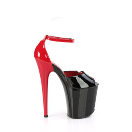 Pleaser FLAMINGO-868 Sandali Con Plateau Rosso Nero EU-35 / US-5