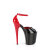 Pleaser FLAMINGO-868 Sandali Con Plateau Rosso Nero EU-35 / US-5