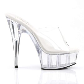 Pleaser Mules DELIGHT-601 Trasparente/Trasparente/EU-37 / US-7