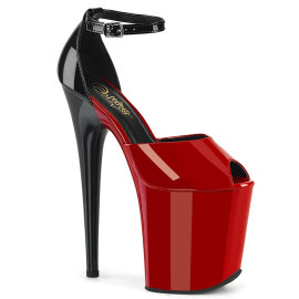 Pleaser FLAMINGO-868 Sandali Con Plateau Rosso EU-35 / US-5